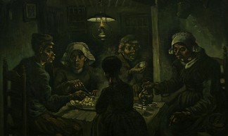 "The potato eaters, Vincent van Gogh (1885)" / "De aardappeleters, 1885 Vincent van Gogh (1853-1890)" - BlikStjinder