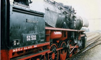 Stoomtren, Apeldoorn, Netherlands. Veluwsche Stoomtrein Maatschappij - VSM Kriegslok 52 532. 1996 - Felix O
