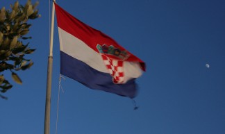 Croatia flag and the moon - Ingo Meironke