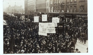 Politisk uro i København - Political unrest in Copenhagen, 1915 - Statens Arkiver - Danish State Archives