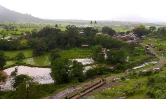 View of the rice fields near Lonavla Hill Station - Olof Werngren