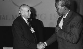 Frederik de Klerk & Nelson Mandela - World Economic Forum Annual Meeting Davos 1992 - World Economic Forum