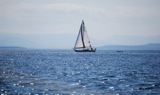 Sailing north of Stuart Island - Northwest Adventure Guy