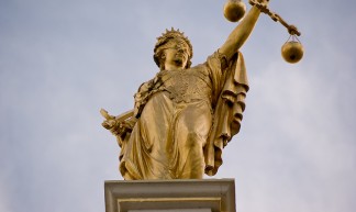 Golden Lady Justice, Bruges, Belgium - Emmanuel Huybrechts