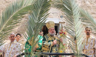Orthodox Christians hold Palm Sunday procession at 1,607-year old Gaza City church - Joe Catron