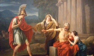 Oedipus at Colonus by Jean-Antoine-Theodore Giroust 1788 French Oil (5) - Mary Harrsch