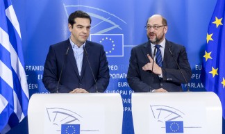 Press Point President Schulz and PM Tsipras - Martin Schulz