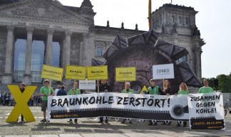 Mobi-Bilder zur Anti-Kohle-Kette am 23.08. - Uwe Hiksch