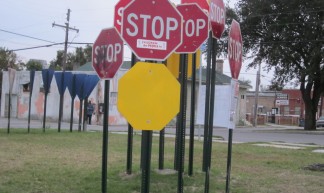 Galvez St Louis Stop Sign Grove 2 - Infrogmation of New Orleans