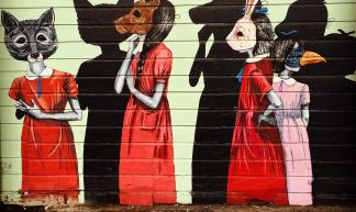 fear, judgment, control, indifference. Masks of our society. #weeklypic #sanfrancisco #graffiti #art - Forbenius