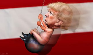 Donald Trump - Riding the Wrecking Ball - DonkeyHotey