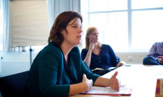 Linda Voortman (GroenLinks) at the International Right to Know Day 2015 in The Netherlands - Sebastiaan ter Burg