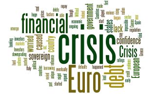 Euro Financial Crisis Word Cloud - Green - EuroCrisisExplained .co.uk