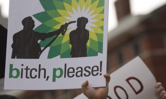 BP Oil Flood Protest in New Orleans - Derek Bridges