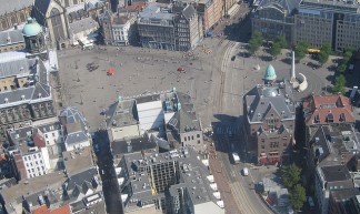 Aerial of Dam Square - Remon Rijper