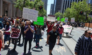 March Against Monsanto on Market St in San Francisco - Steve Rhodes