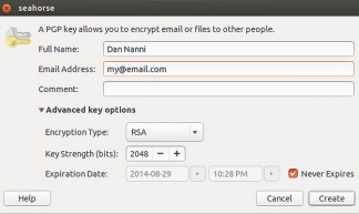 PGP Encryption and Decryption on Nautilus - Linux Screenshots