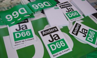 D66 voert campagne - Jeroen Mirck