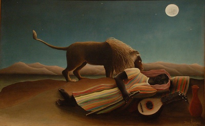 cc Flickr Gautier Poupeau photostream Le Gitan endormi Henri Rousseau - 1897