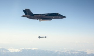 F-35 Lightning Drops a Paveway II Laser Guided Bomb - UK Ministry of Defence