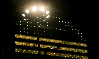 KPN Building in Rotterdam at night - Playing Futures: Applied Nomadology