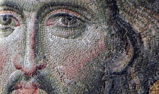 Christ's face (close), Deësis mosaic, Hagia Sophia - Steven Zucker