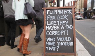 Flippin eck, FIFA look like they may be a tad corrupt! Who would have thought that? - duncan c