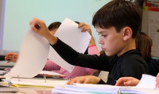 studying in math class - woodleywonderworks
