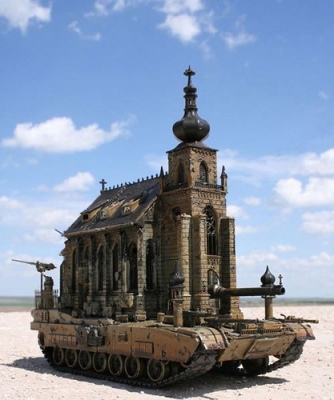 cc Flickr Gerard Van der Leun photostream church-tank-kris-kuksi