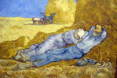 cc Flickr Wally Gobetz photostream Paris - Musée d'Orsay Van Gogh's La méridienne ou La sieste, d'aprés Millet