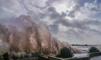 Teignmouth seafront. #devon #sentfromdevon #sea #storm #flooding #floods #England - Christopher Martin