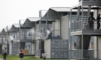 Tijdelijke woonunits asielcomplex Ter Apel - Directie Voorlichting