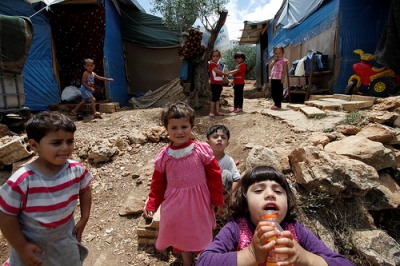 cc Flickr World Bank Photo Collection Syrian refugee children in the Ketermaya refugee camp, outside Beirut