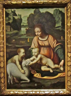 cc Flickr ellenm1 photostream Madonna and Child with St. John and the Lamb by Bernardino Luini