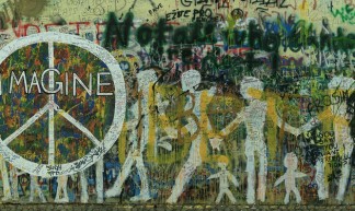 John Lennon Memorial Wall in Prague - Gary Edenfield