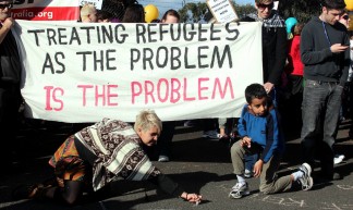 Treating Refugees as the problem is the problem - Refugee Rights Protest at Broadmeadows, Melbourne - Takver
