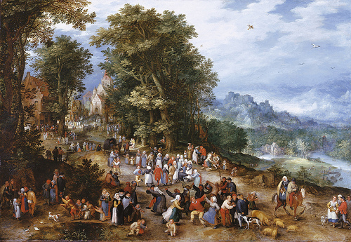 cc Flickr Gandalf's Gallery photostream Jan Brueghel the Elder - A Village Festival 1600