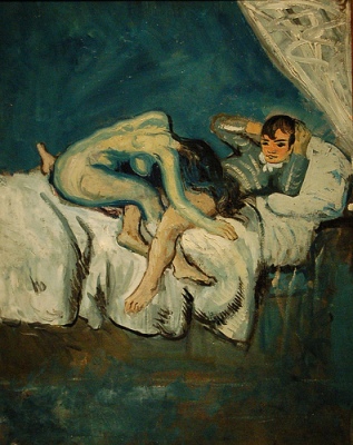 cc Flickr Gautier Poupeau Scène érotique connu sous La douleur, Pablo Picasso, automne 1902