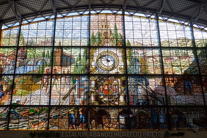 cc Flickr Coralie Mercier photostream Stained glass at Estación de Abando Indalecio Prieto
