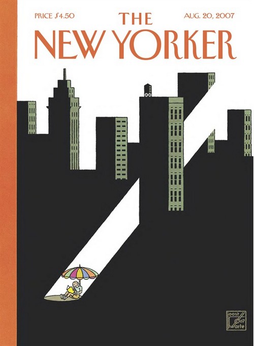 A cover of the New Yorker (© Joost Swarte)