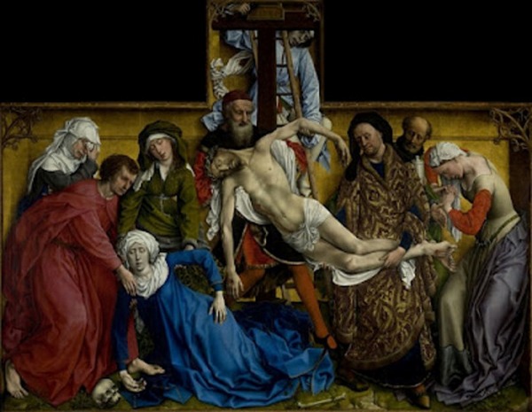 Rogier van der Weyden (1388 – 1464): Kruisafneming  (tussen 1435 en 1438), olieverf op paneel (Prado, Madrid).