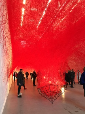 cc Flickr mangtronix photostream Uncertain Journey by Chiharu Shiota Exhibition at Blain - Southern