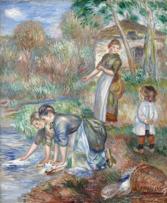 cc Flickr Gandalfs gallery photostream Pierre-Auguste Renoir – Washerwomen 1888
