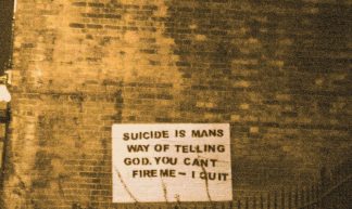 Suicide Graffiti. - Knar Bedian