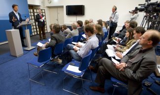 Persconferentie in Nieuwspoort - Minister-president Rutte