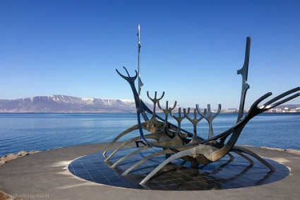 cc Flickr Bill Herndon photostream Sólfarið (Sun Voyager) sculpture - Reykjavik, Iceland