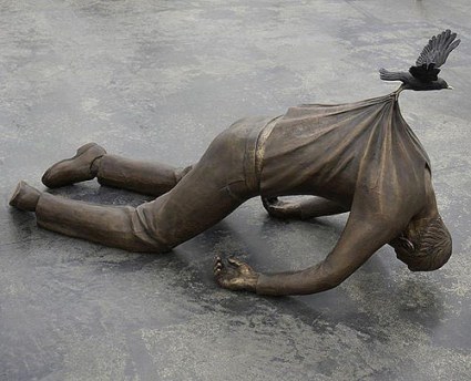 cc Flickr Fresh On The Net Bronze sculpture by @fredradd Fredrik Raddum Trans ī re or the Passage at @galleribrandstrup