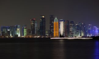 Doha Skyline from the museum of Islamic art | 120930-3327-jikatu - Jimmy Baikovicius