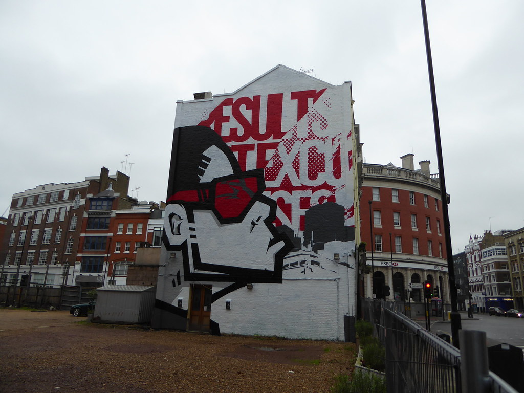 cc Flickr duncan c photostream Results not excuses Aroe arge-scale mural on Clerkenwell Road