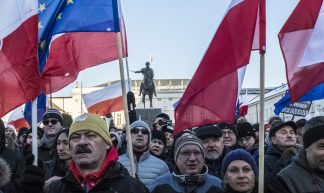 #KOD demonstration in Warsaw against surveillance law and recent government policies - Grzegorz Żukowski